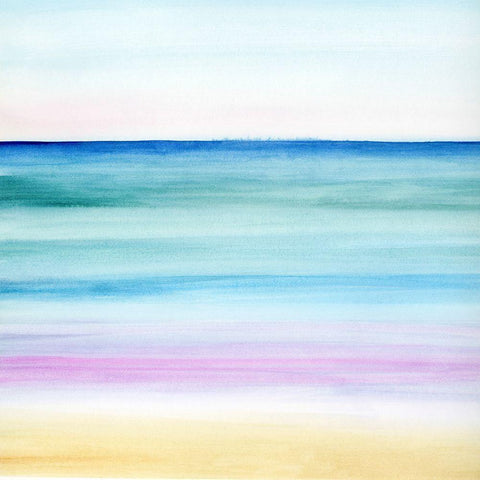 Dawn on the Bay I Black Modern Wood Framed Art Print with Double Matting by Popp, Grace