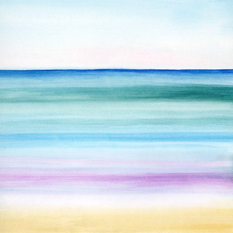 Dawn on the Bay II Black Modern Wood Framed Art Print by Popp, Grace