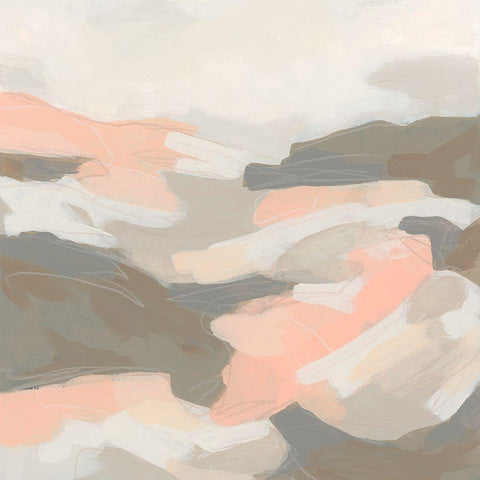 Tonal Dunes I Gold Ornate Wood Framed Art Print with Double Matting by Vess, June Erica