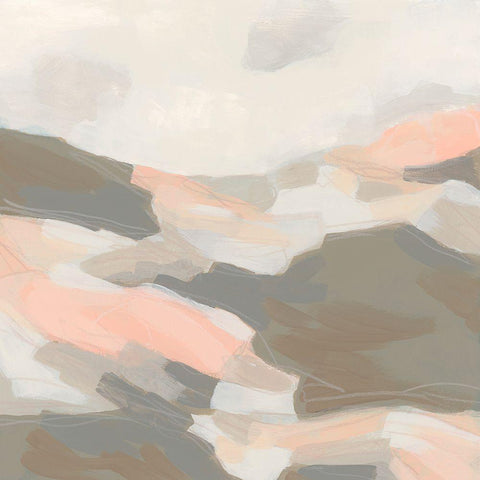 Tonal Dunes II Black Ornate Wood Framed Art Print with Double Matting by Vess, June Erica