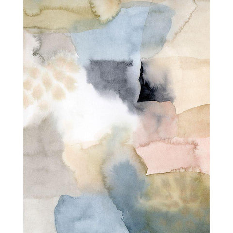 Salmon Rocks II White Modern Wood Framed Art Print by Popp, Grace