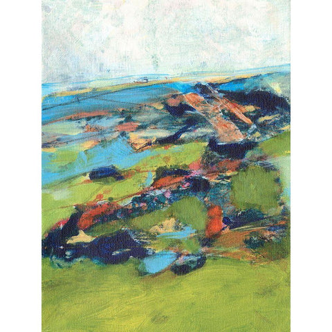 Country Road Trip I Black Modern Wood Framed Art Print by Fuchs, Jodi