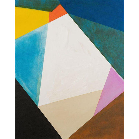 Modular I Black Modern Wood Framed Art Print with Double Matting by Fuchs, Jodi