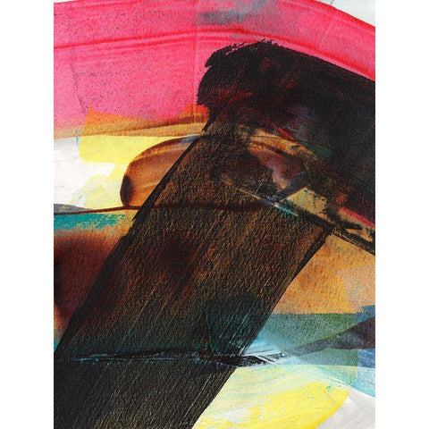 Carnival Trio II Black Modern Wood Framed Art Print with Double Matting by Fuchs, Jodi