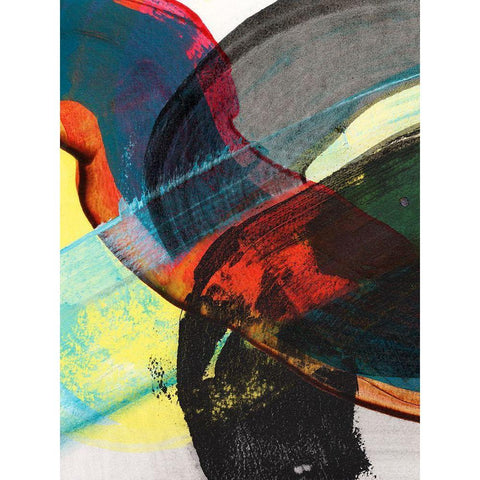 Carnival Trio III Black Modern Wood Framed Art Print by Fuchs, Jodi