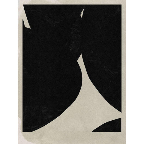 Big Graphic I Black Modern Wood Framed Art Print by Green, Jacob