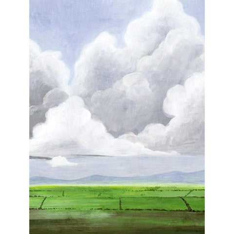 Hazy Horizon I Black Modern Wood Framed Art Print by Popp, Grace