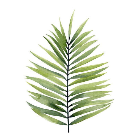 Palm Water I White Modern Wood Framed Art Print by Popp, Grace