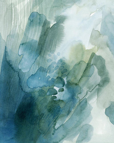 River Gleam I Black Ornate Wood Framed Art Print with Double Matting by Popp, Grace