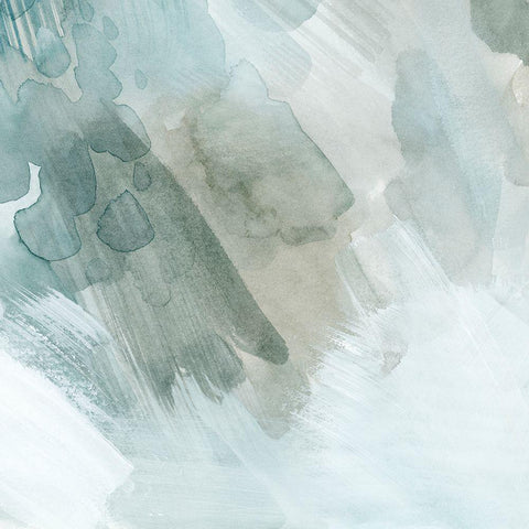 Snow and Sediment I White Modern Wood Framed Art Print by Popp, Grace