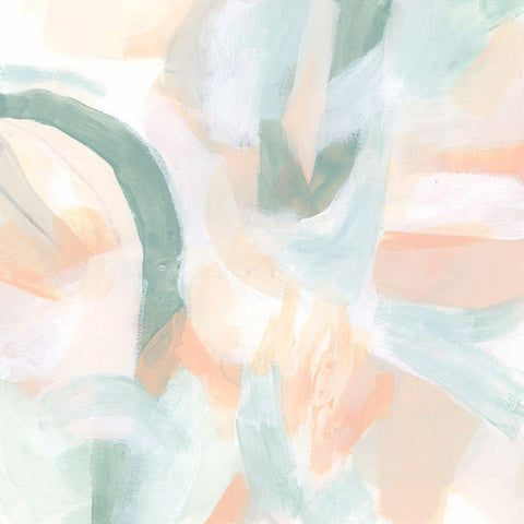 Liquid Segment II Black Modern Wood Framed Art Print by Vess, June Erica