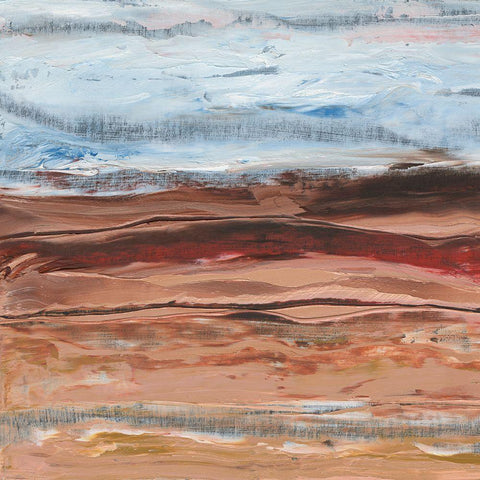 Mars I Black Modern Wood Framed Art Print with Double Matting by Longley, Alicia