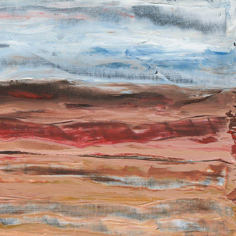 Mars II White Modern Wood Framed Art Print by Longley, Alicia
