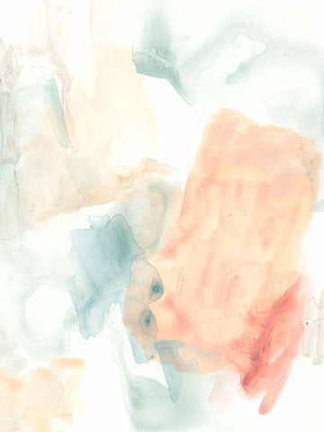 Liquid Structure II White Modern Wood Framed Art Print with Double Matting by Vess, June Erica