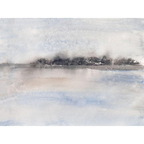 Coastal Impression II White Modern Wood Framed Art Print by Holland, J.