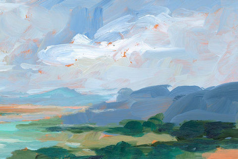 Painters Composition Study III White Modern Wood Framed Art Print with Double Matting by Harper, Ethan