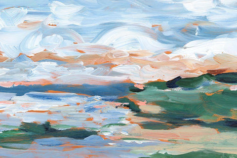 Painters Composition Study IV White Modern Wood Framed Art Print with Double Matting by Harper, Ethan