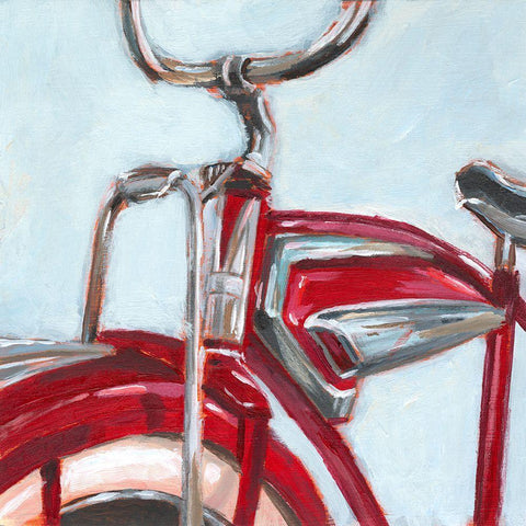 Retro Cycle II Black Modern Wood Framed Art Print by Harper, Ethan