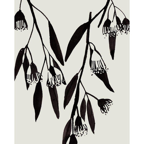 Wind Sway I White Modern Wood Framed Art Print by Wang, Melissa