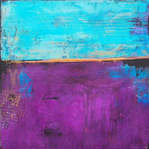Purple Velvet White Modern Wood Framed Art Print with Double Matting by Ashley, Erin