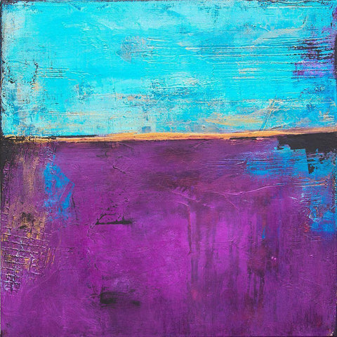 Purple Velvet Black Modern Wood Framed Art Print by Ashley, Erin