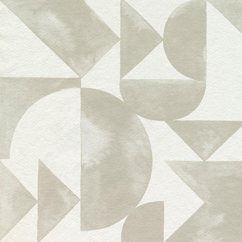 Stacked Monotone I White Modern Wood Framed Art Print by Popp, Grace