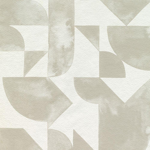 Stacked Monotone II Black Ornate Wood Framed Art Print with Double Matting by Popp, Grace