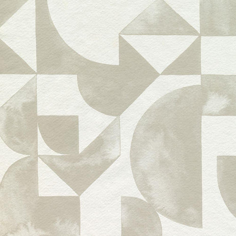 Stacked Monotone III Black Modern Wood Framed Art Print with Double Matting by Popp, Grace