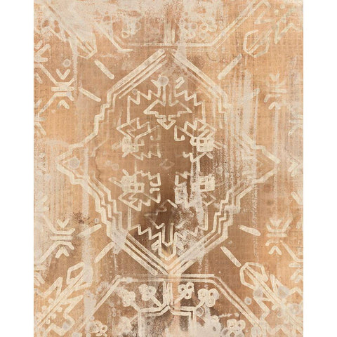 Earth Textile I Gold Ornate Wood Framed Art Print with Double Matting by Vess, June Erica