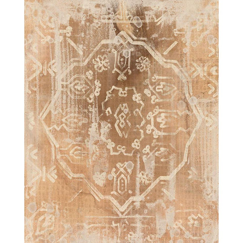 Earth Textile II Black Modern Wood Framed Art Print with Double Matting by Vess, June Erica