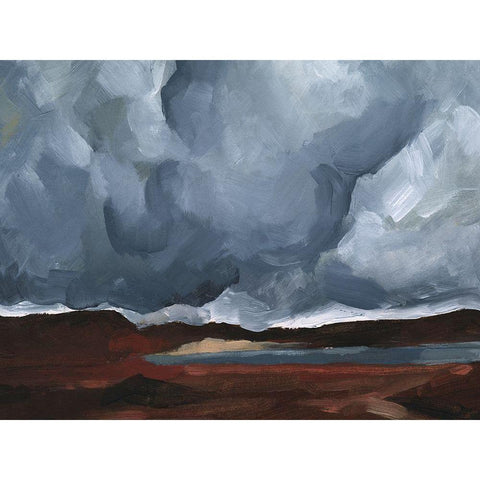 Ash Blue Sky I Black Modern Wood Framed Art Print with Double Matting by Parker, Jennifer Paxton