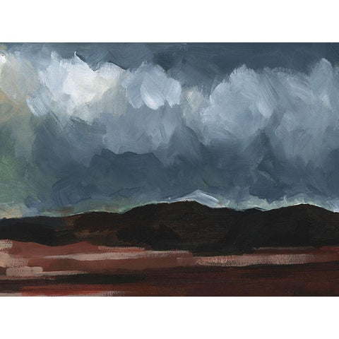 Ash Blue Sky II Black Modern Wood Framed Art Print with Double Matting by Parker, Jennifer Paxton