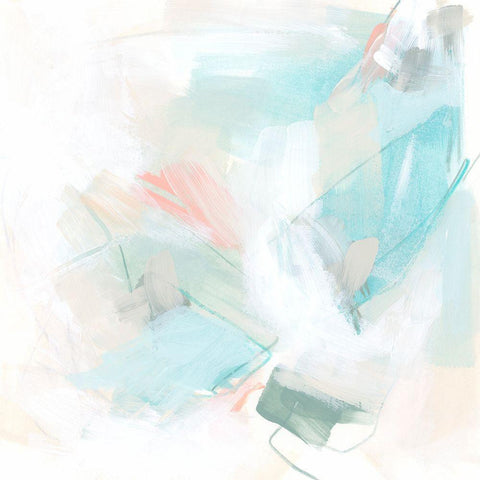 Pastel Matrix I White Modern Wood Framed Art Print by Vess, June Erica