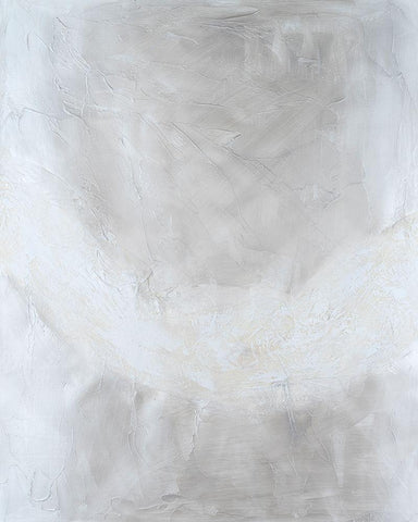 Snowdrift II White Modern Wood Framed Art Print with Double Matting by Willett, Michael