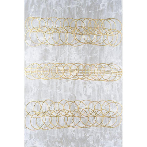 Frosted Helix I Gold Ornate Wood Framed Art Print with Double Matting by Willett, Michael