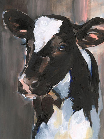 Bessie Blue Eyes II White Modern Wood Framed Art Print with Double Matting by Parker, Jennifer Paxton