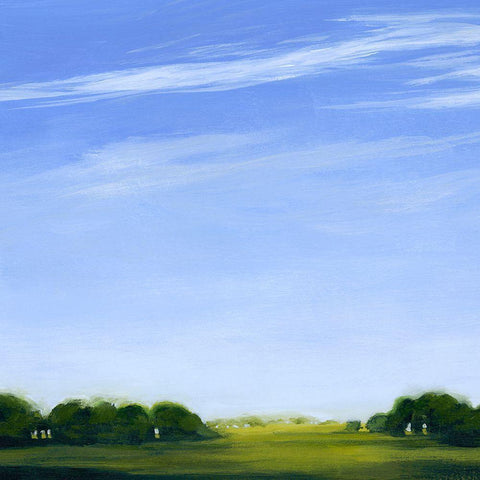 Horizon and Wisp I Black Modern Wood Framed Art Print with Double Matting by Popp, Grace