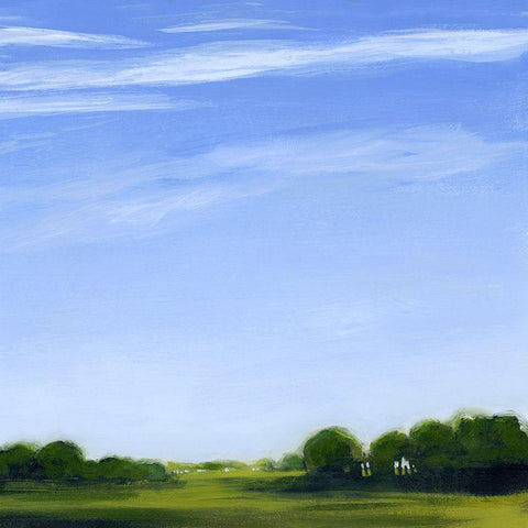 Horizon and Wisp II Black Modern Wood Framed Art Print with Double Matting by Popp, Grace