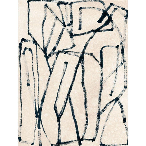 Liminal Boundary I White Modern Wood Framed Art Print by Vess, June Erica