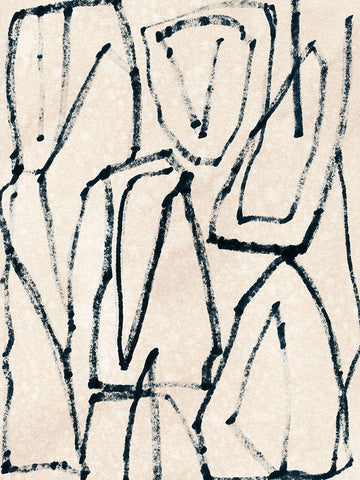 Liminal Boundary II White Modern Wood Framed Art Print with Double Matting by Vess, June Erica