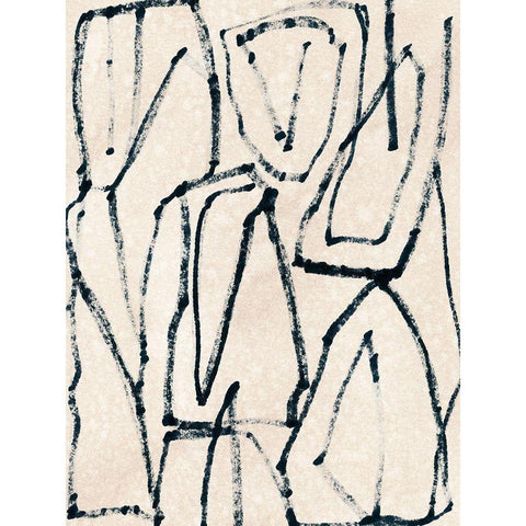 Liminal Boundary II Black Modern Wood Framed Art Print by Vess, June Erica