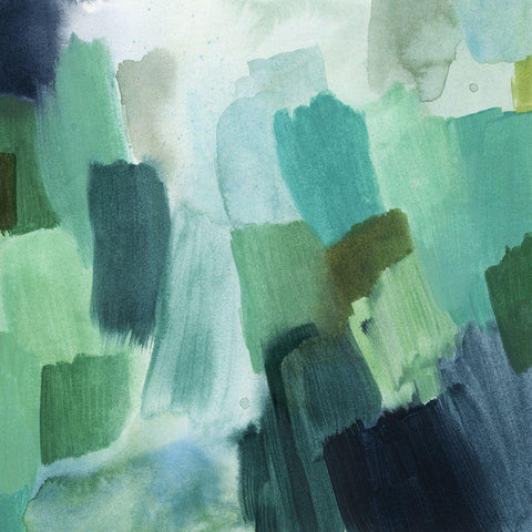 Pools Surface II Black Modern Wood Framed Art Print with Double Matting by Popp, Grace