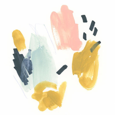 Paper Trail I Black Ornate Wood Framed Art Print with Double Matting by Vess, June Erica