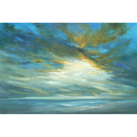 Coastal Light Song White Modern Wood Framed Art Print by Finch, Sheila