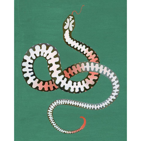 Serpent Shapes I White Modern Wood Framed Art Print by Popp, Grace