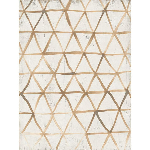 Neutral Lattice II Black Modern Wood Framed Art Print by Vess, June Erica