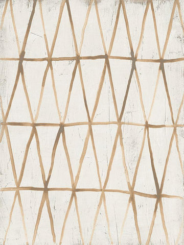 Neutral Lattice III Black Ornate Wood Framed Art Print with Double Matting by Vess, June Erica