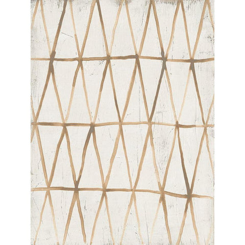 Neutral Lattice III Black Modern Wood Framed Art Print by Vess, June Erica