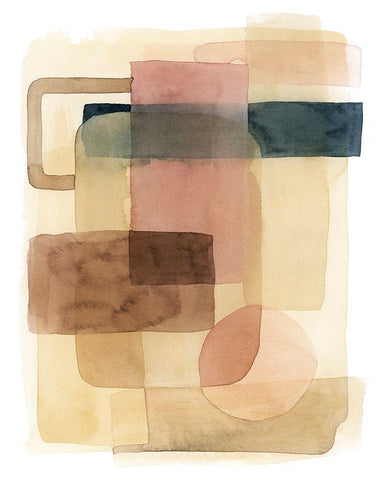 Sun and Sand II White Modern Wood Framed Art Print with Double Matting by Popp, Grace