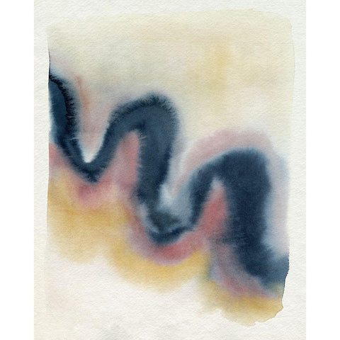 Wavy Pitch I Black Modern Wood Framed Art Print by Popp, Grace